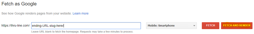Google Search Console Fetch as Google, fetch and render, fetch and render in Google Search Console